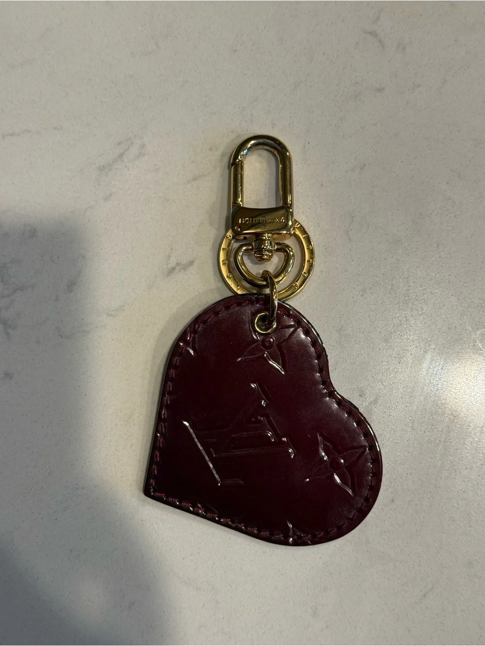 Louis Vuitton Vernis Heart Bag Charm